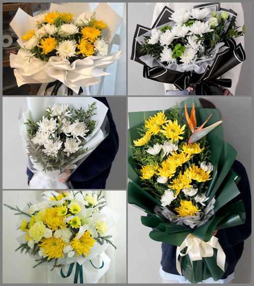浙江省金华义乌市江东街道张村村白事花束代送